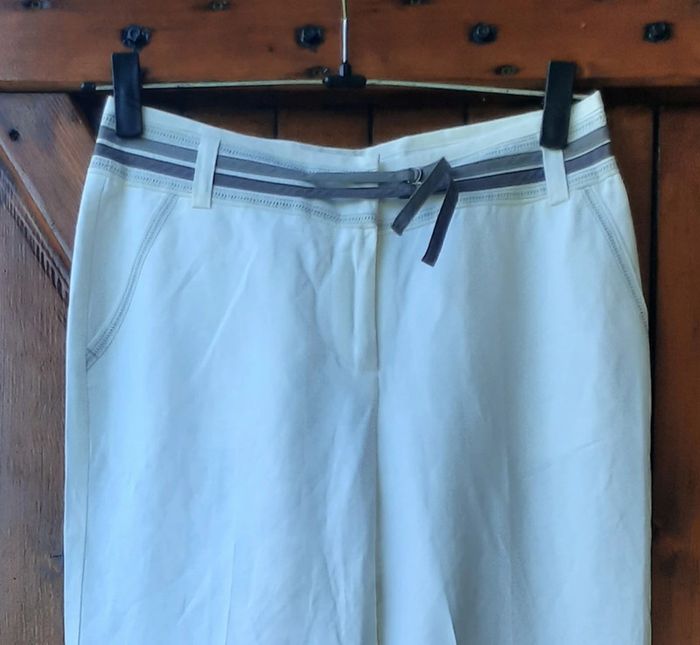 Magnifique pantalon blanc K Woman, taille 38