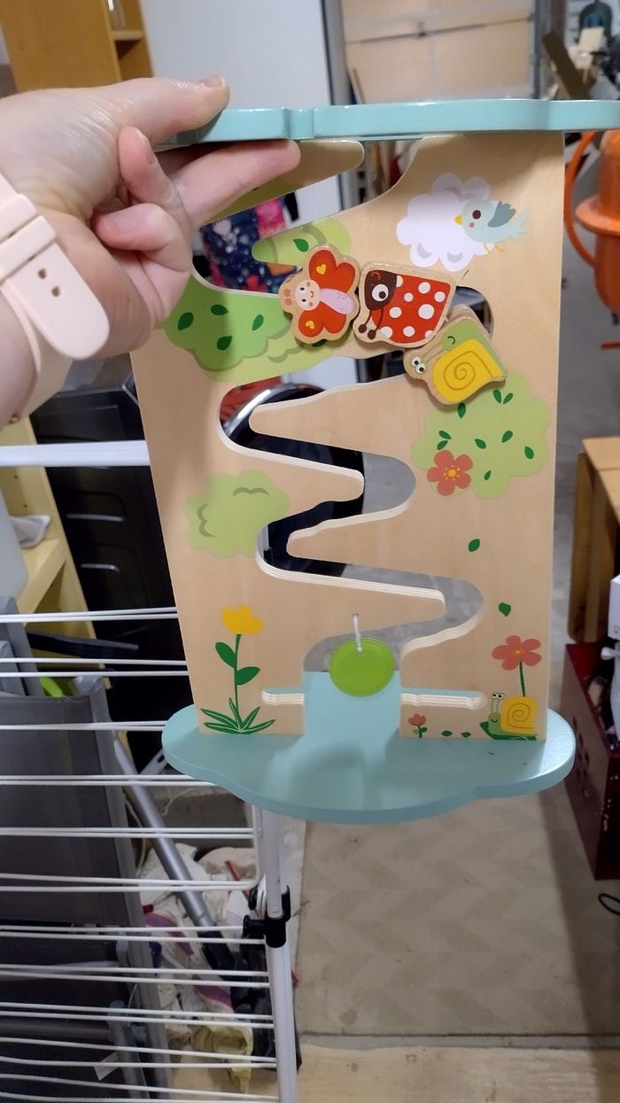 Lot jouets en bois balles