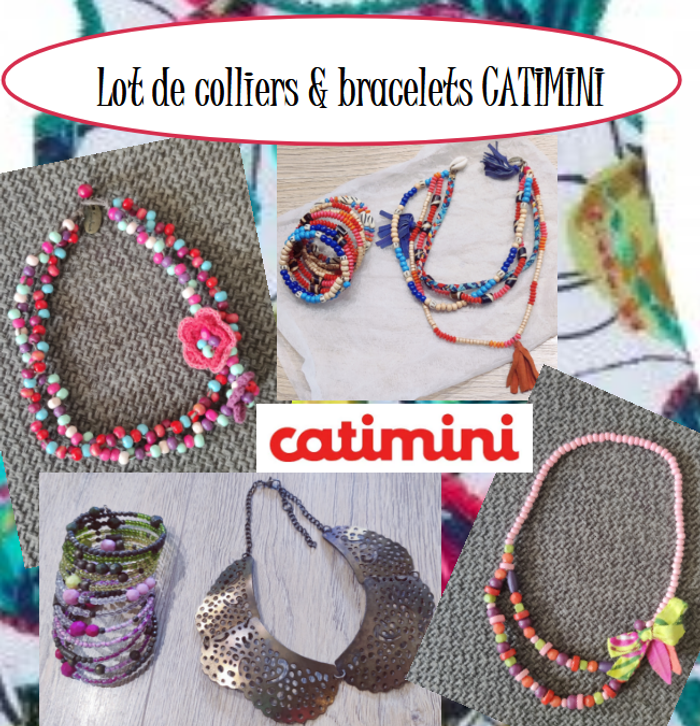 Lot de colliers et bracelets Catimini