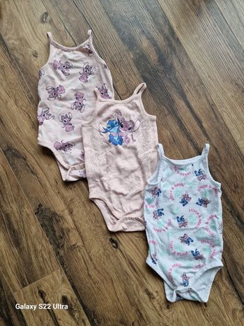 Lot de 3 bodies bretelles Stitch – Orchestra – 18 mois