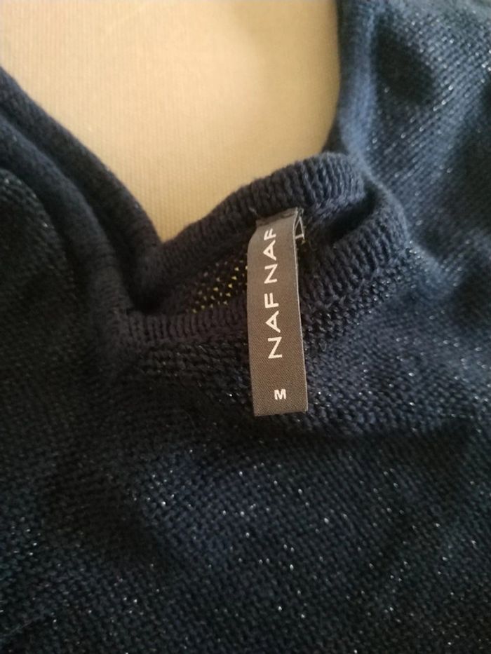 Pull bleu Naf Naf - photo numéro 5