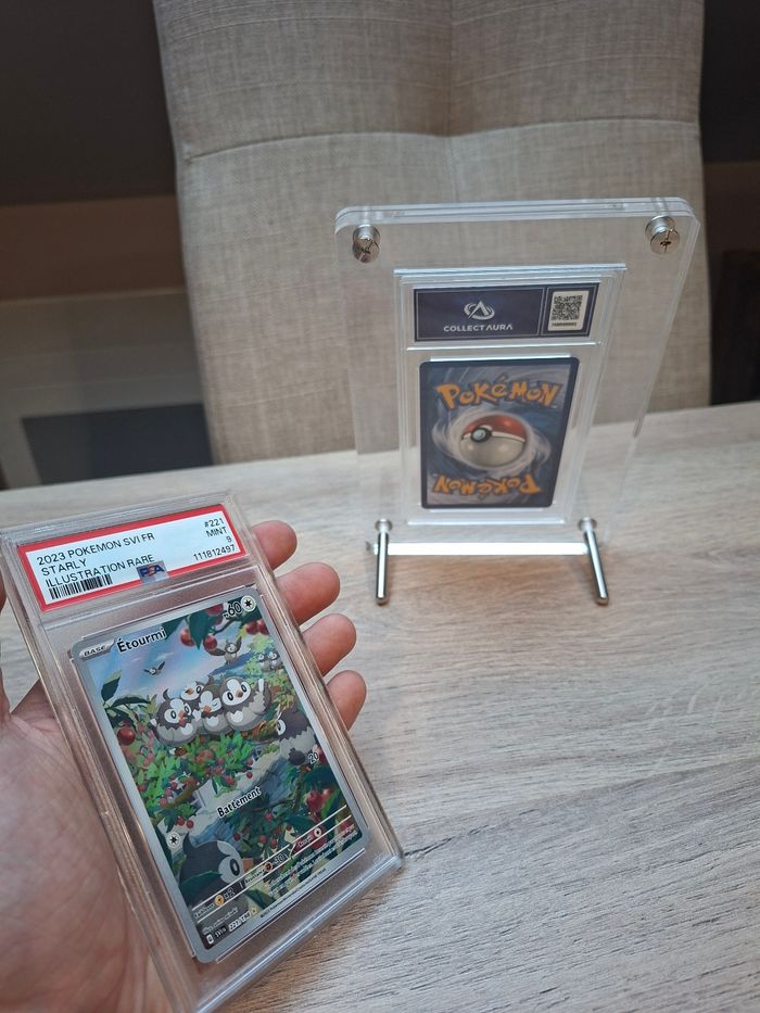 Présentoir pour cartes gradées Pokémon psa , collect-aura etc.. premium en acrylique épais - photo numéro 4