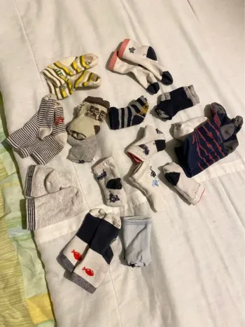 15 paires chaussettes 15/18