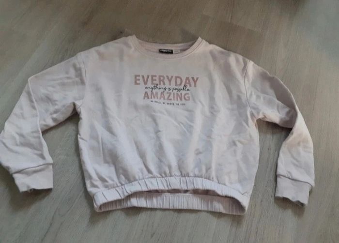 Sweat rose clair 10 12 ans