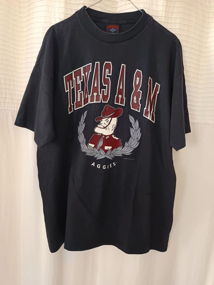 T-shirt Texas A&M Aggies - Vintage 90's Taille XL