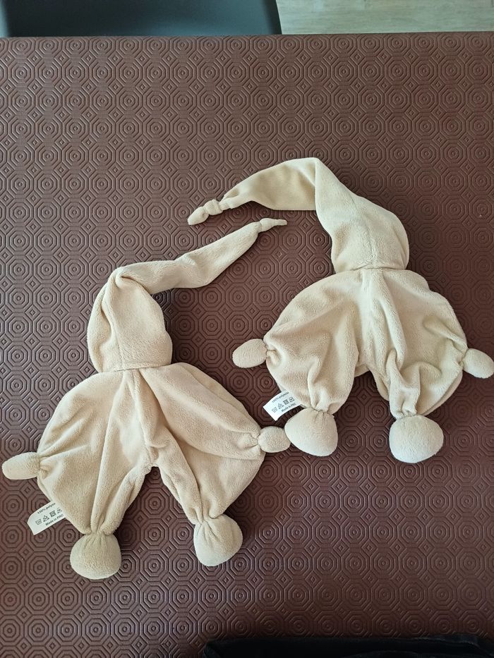 Double doudou lutin beige domiva - photo numéro 2