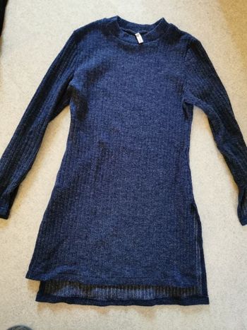 Pull bleu long