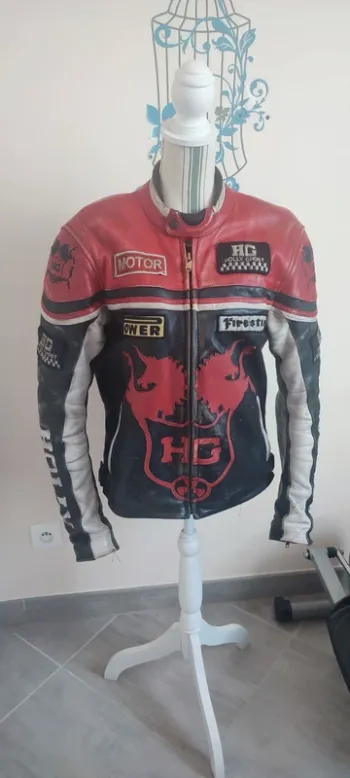 Manteau Moto homme cuir taille M