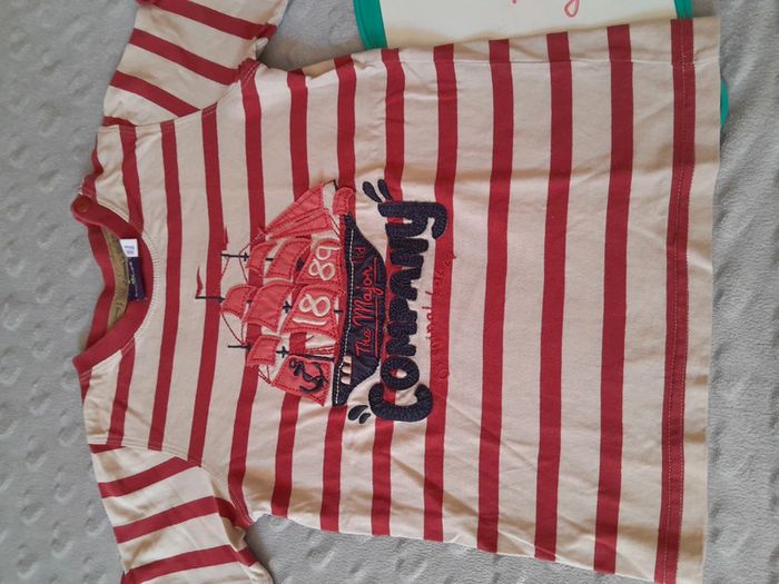 Tee shirt Sergent Major rayé pirates 4 ans - photo numéro 4