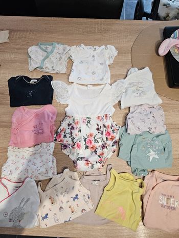 Lot bodies bébé 3 mois