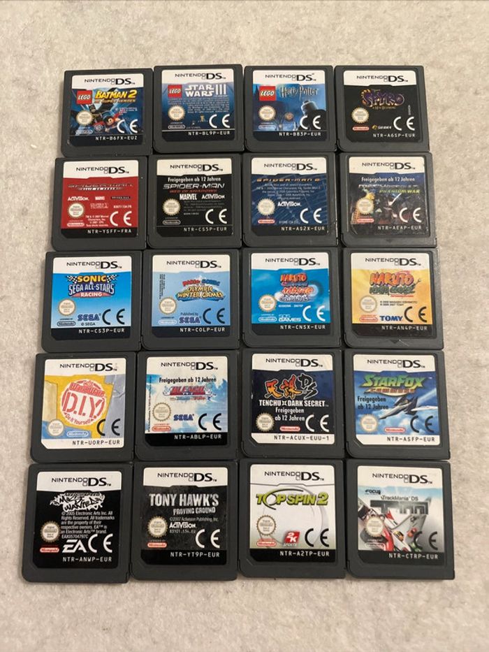 Lot 20 Jeux Nintendo DS