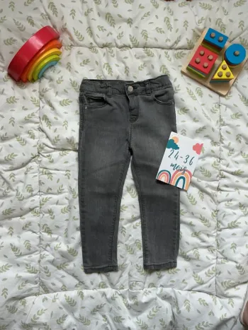jean gris slim zara 2/3 ans taille réglable