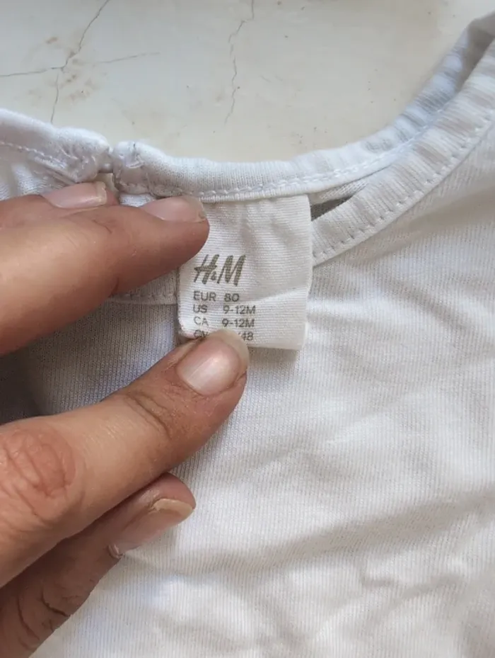 Tee shirt manches courtes bébé fille 9/12 mois - photo numéro 2