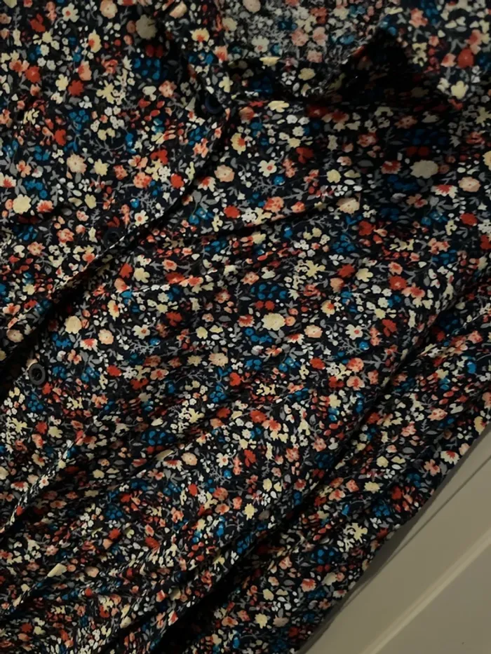 5 ans - chemise mère&fille paris fleuri - photo numéro 3