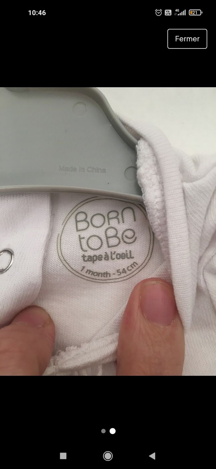 T-shirt tape a l'oeil 1 mois - photo numéro 2