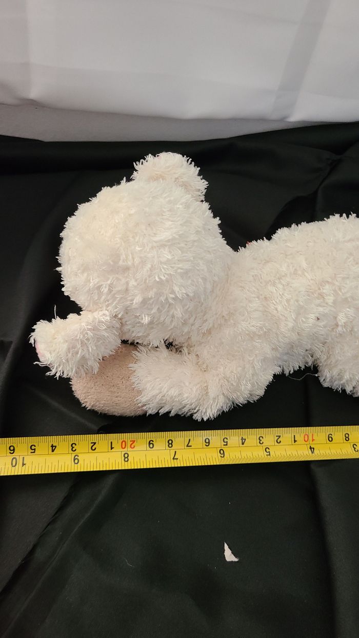 Peluche doudou Mouton Agneau blanc beige oreilles roses Maison du Monde - photo numéro 5