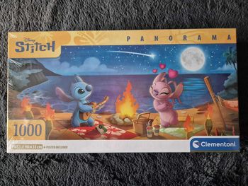 Puzzle 1000 pièces Stitch, Panorama Compact, CLEMENTONI