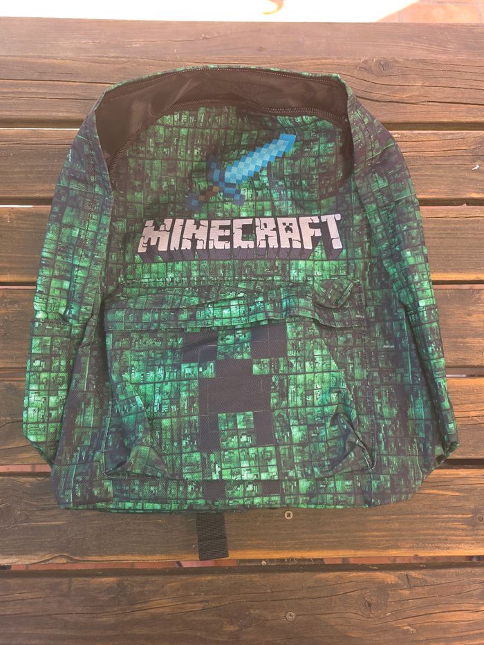 Cartable sac a dos minecraft neuf - photo numéro 2