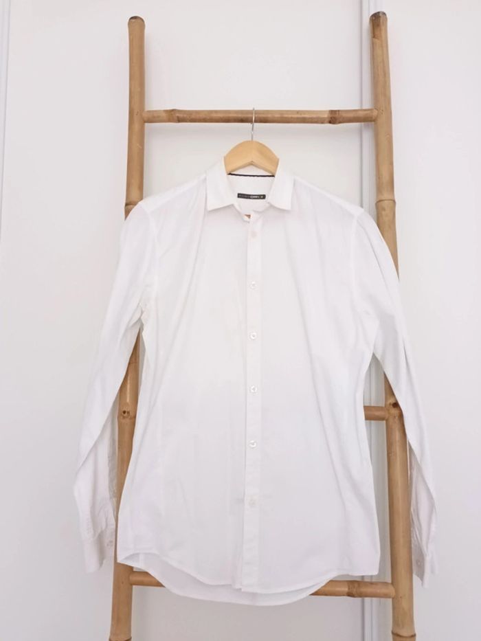Chemise blanche manches longues homme taille M