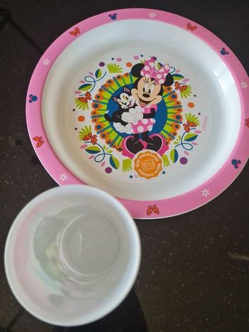 🌸 Set vaiselle pour repas enfant Minnie Disney – Neuf étiqueté
