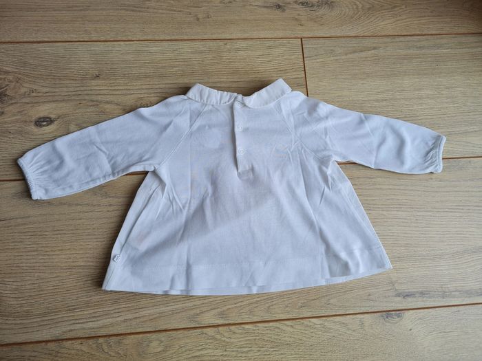 Blouse blanche Obaibi 6 mois - photo numéro 3