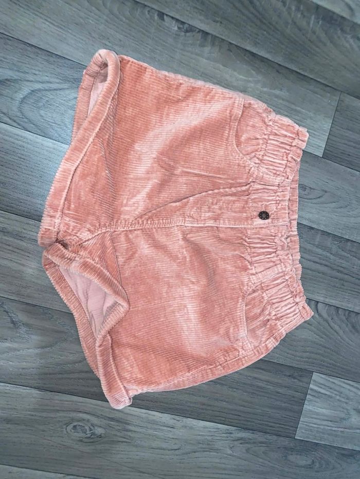 Short en velours fille