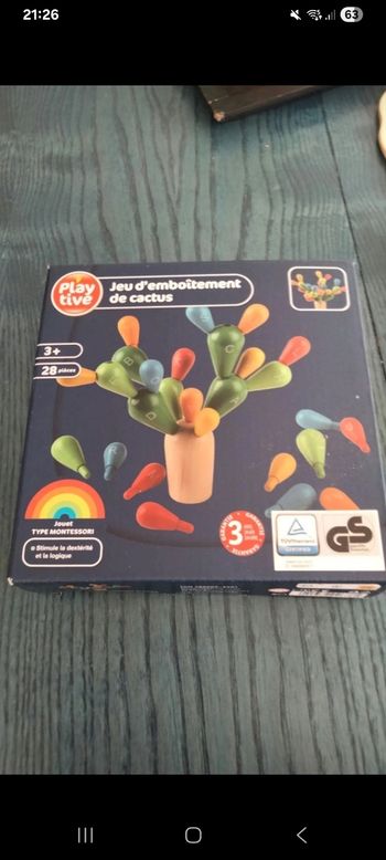 Jeu d’emboîtement cactus