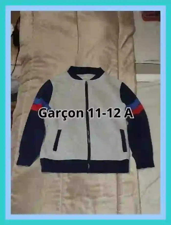 veste zippée primark garçon gris 11 à 12 an  7519924886