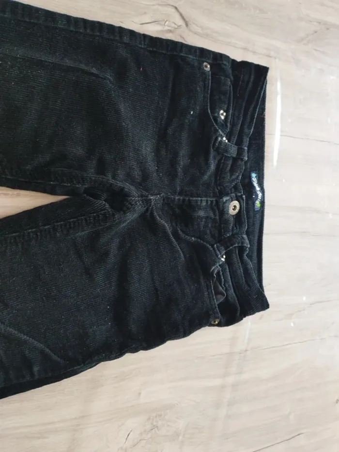 Pantalon en velours noir - 6 ans - photo numéro 4