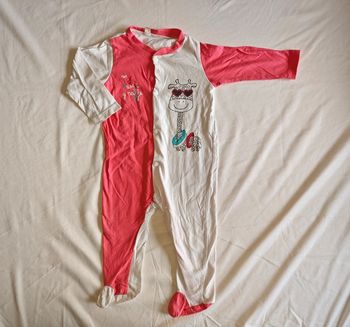 Pyjama Girafe avec pressions 9 mois