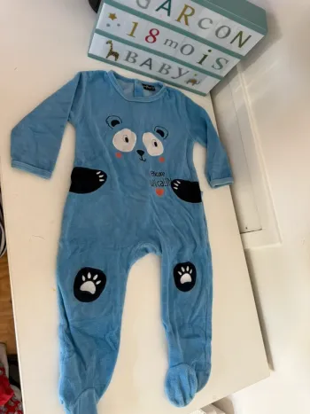 Pyjama velours 18 mois