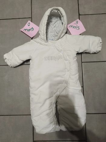 Combipilote blanche 0/3 mois