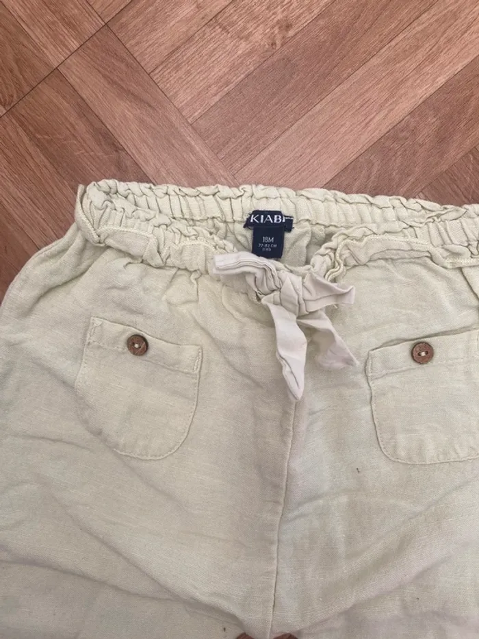 Pantalon cargo beige taille 18 mois Kiabi - photo numéro 2