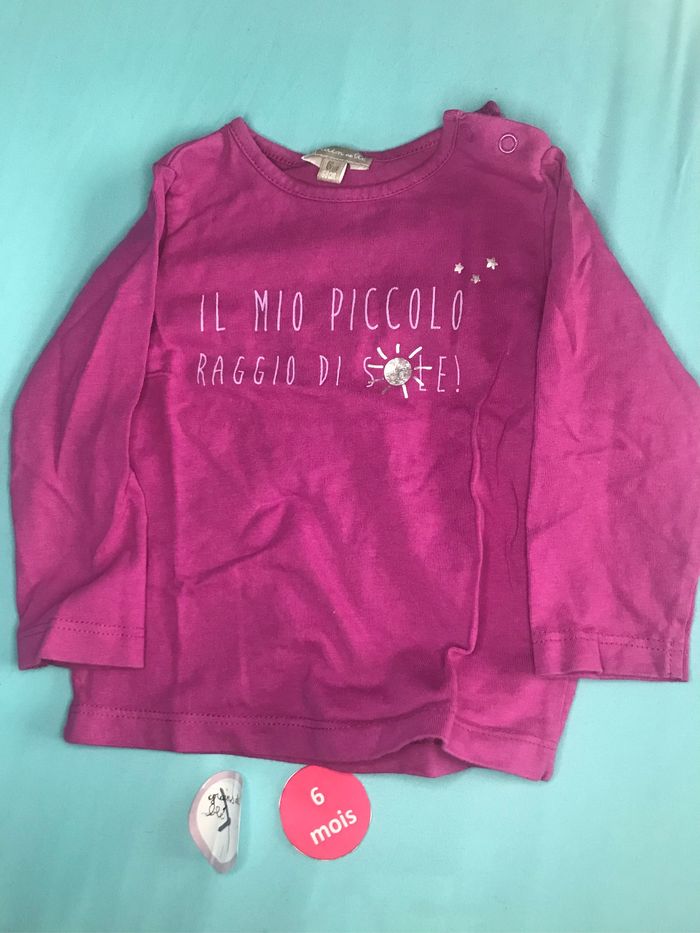 T-shirt manches longues 6mois