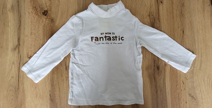 Sous pull Kiabi blanc et marron