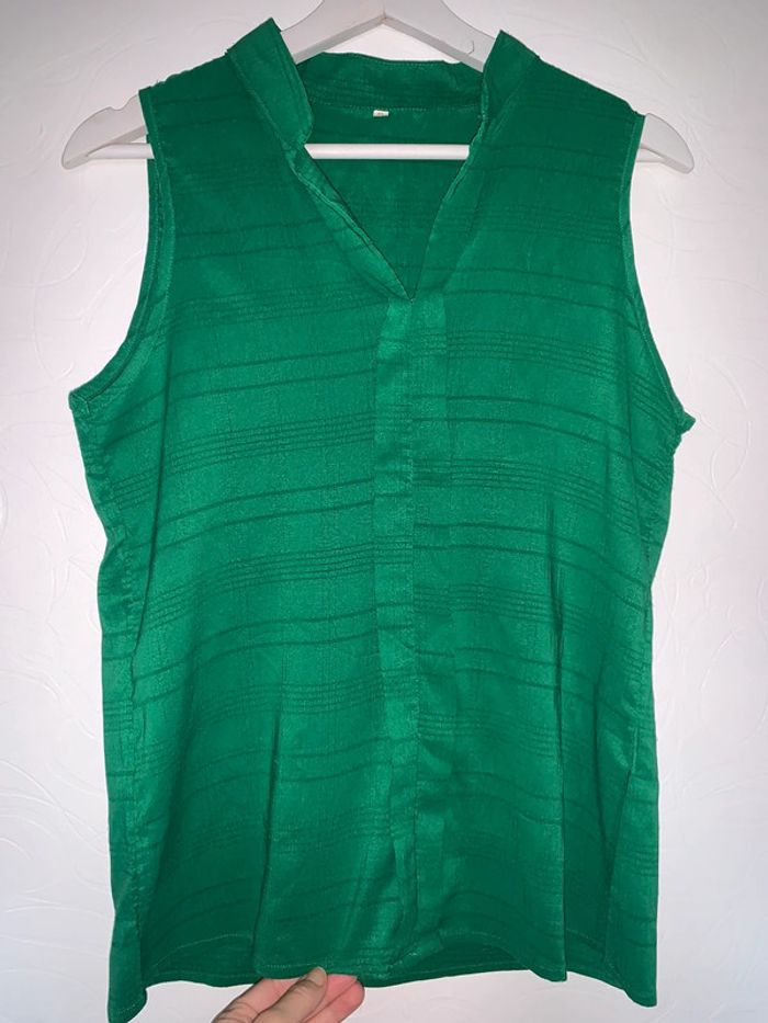 Blouse verte pomme - photo numéro 3