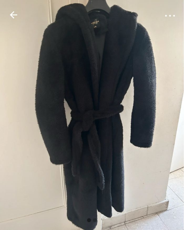 Manteau femme long noir