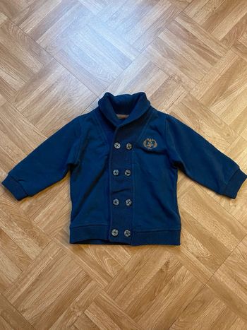 Gilet à bouton bleu taille 18 mois Tape à l’Oeil