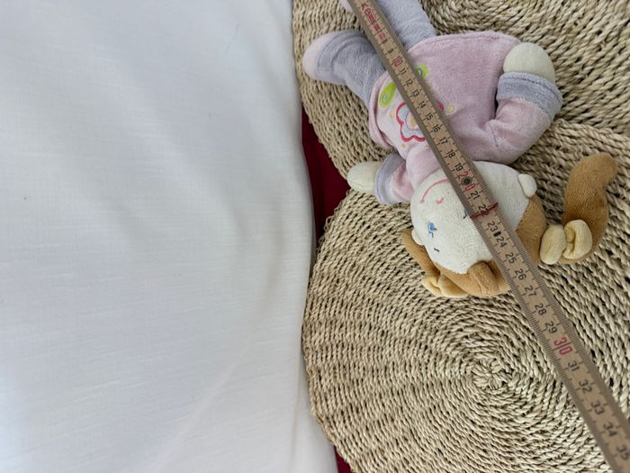 DOUDOU POUPEE PELUCHE NICOTOY KIABI COUETTES TEE-SHIRT FLEUR BRODEE - photo numéro 3