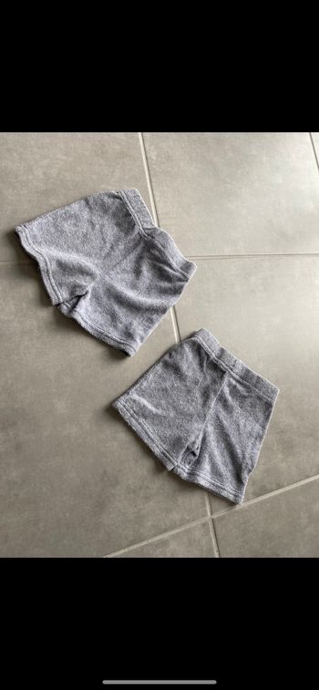 Lot de 2 shortys éponge 12 mois
