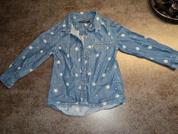 Chemise à manches longues en jean fille 3 ans