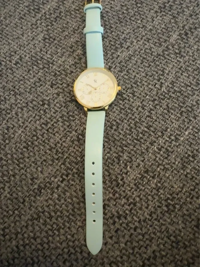 Montre Charlotte Raffaelli La Basic bleu léger neuve - photo numéro 5