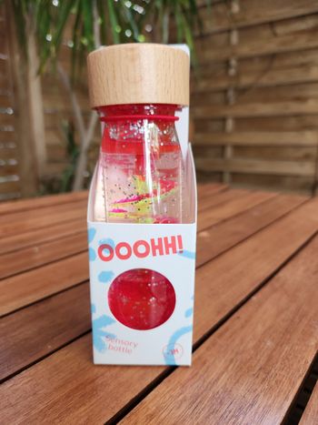 bouteille spirale rose