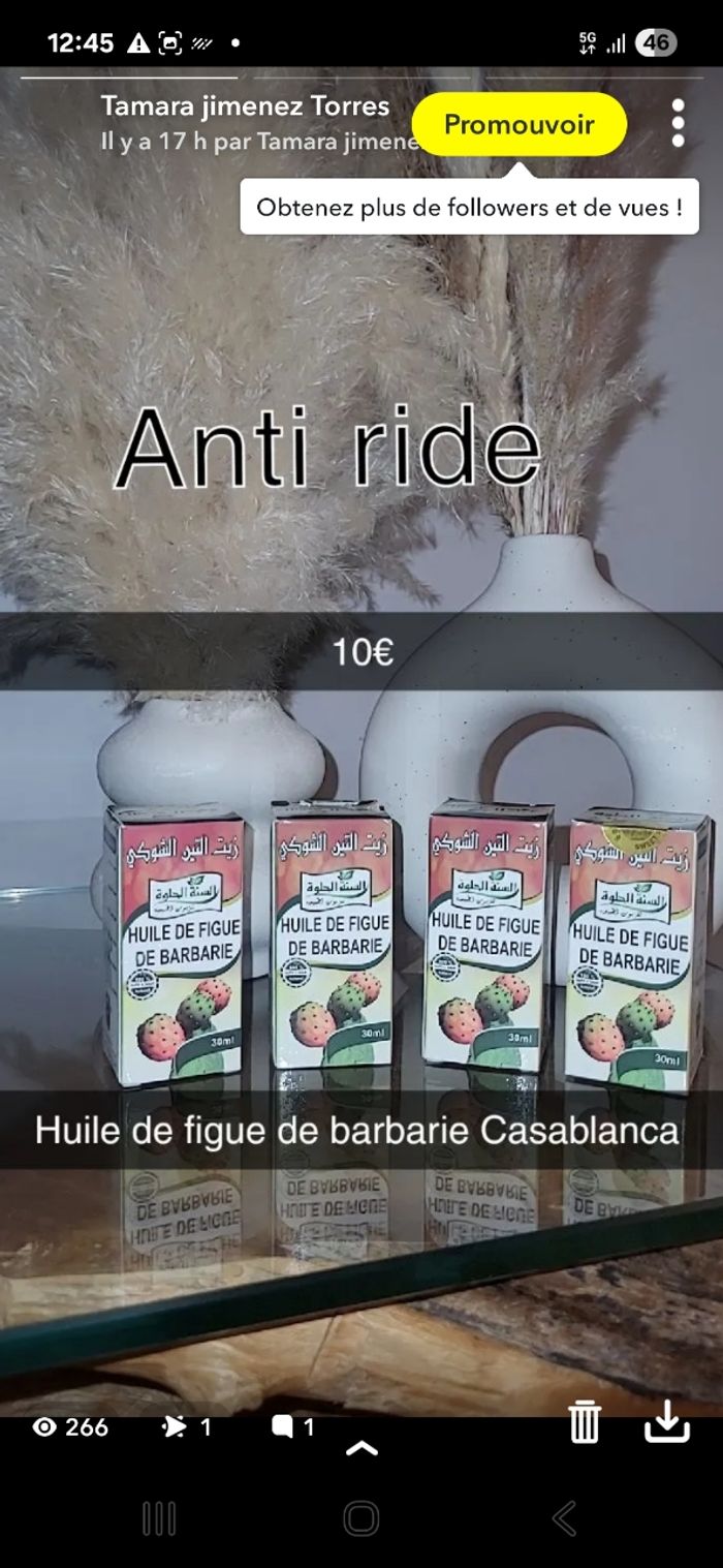 Huile de figue de barbarie Casablanca - photo numéro 2