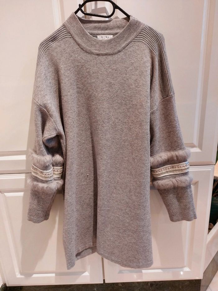 Robe pull grise kilky