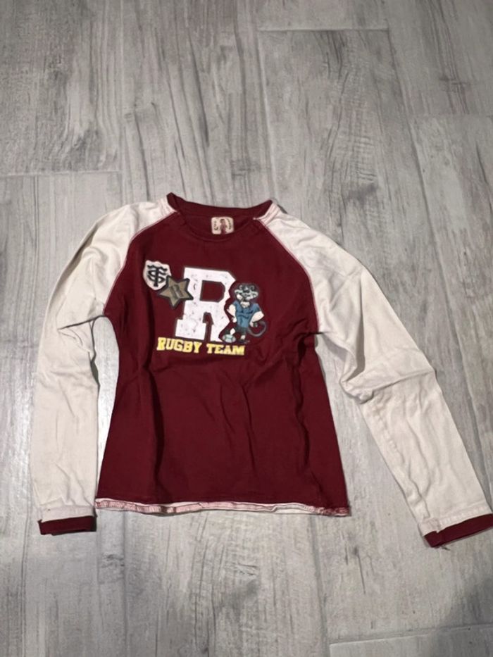 TEE shirt manches longues stade toulousain 5 ans