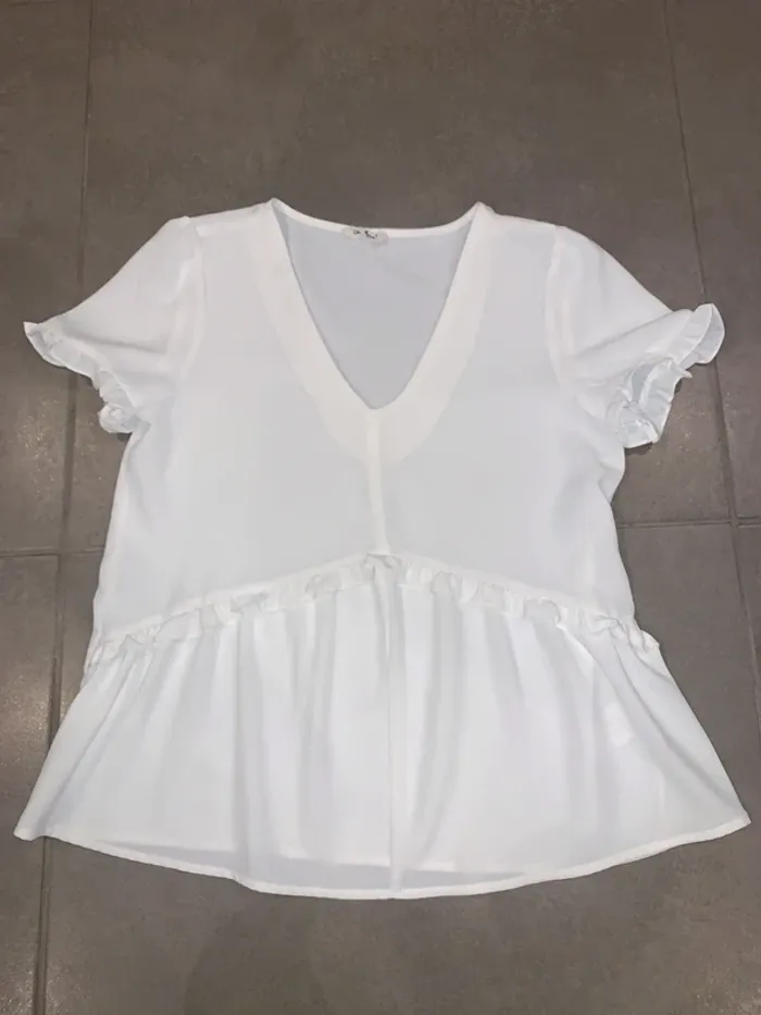 Blouse cerise blue