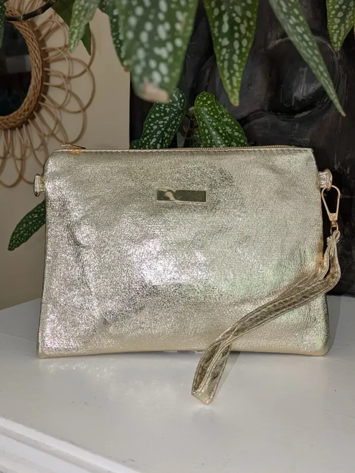 Sac à main doré – bandoulière – format compact & stylé - photo numéro 8