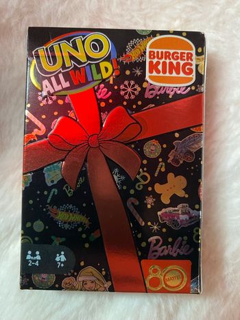 Jeu de carte Uno barbie Burger King