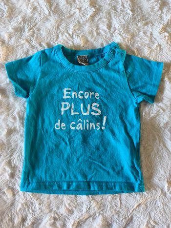 Tee shirt bleu TAO taille 12 mois